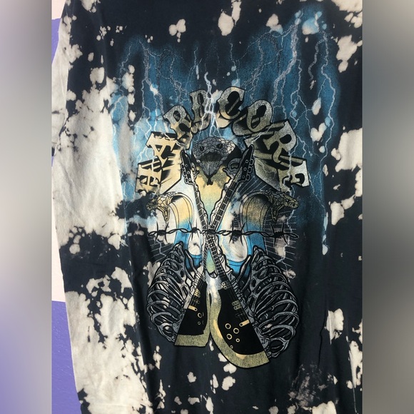 NWOT FashionNova Hardcore Bleached Dye Tee - Size M - Picture 4 of 6